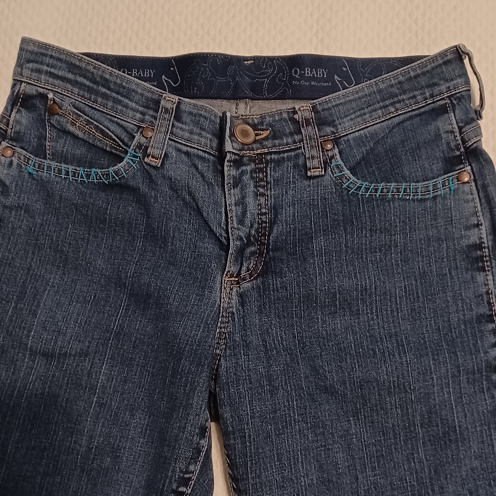 Wrangler Q-Baby No Gap Waistband Boot Cut Jeans Size 5/6 x 34